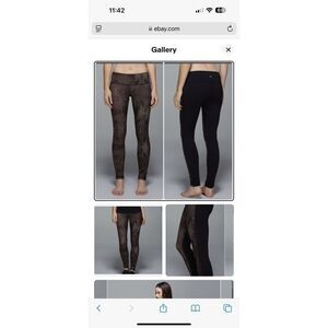 LULULEMON | Wunder Under Pant Full-On Luon Brown and Gold size 12